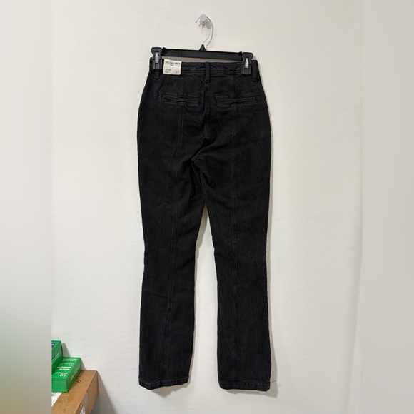 New Free People We The Free Crvy Mona High Rise Flare Jeans Zip Fly - Womens 25 - Picture 3 of 5